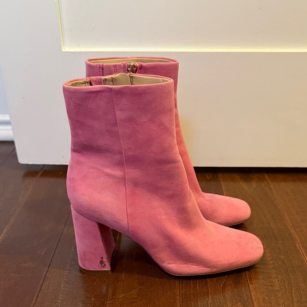 Sam Edelman Pink Heeled Booties